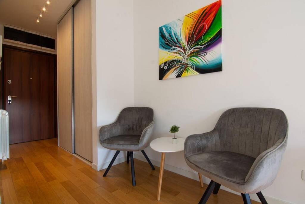 A Blok New Modern - Free Garage Parking, Comfortable, Quiet With A Park View Belgrad Exterior foto
